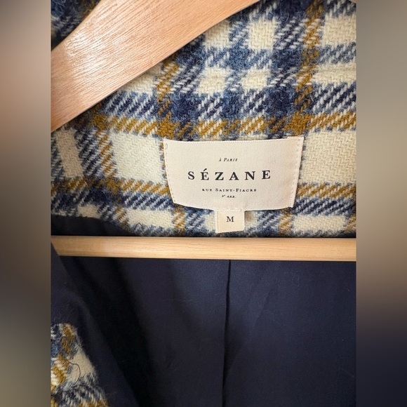 Sezane Will Wool Plaid Scotland Medium - Picture 4 of 6